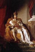 Friedrich von Amerling Portrait of Holy Roman emperor Francis II oil painting on canvas